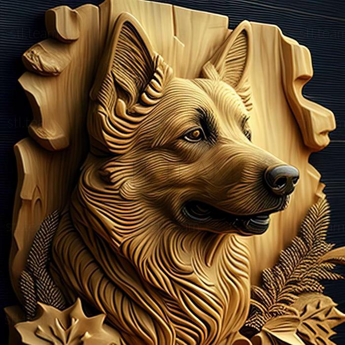 3D model Croatian Shepherd dog (STL)